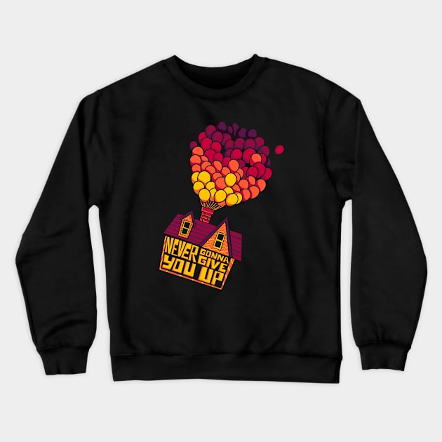 Never Gonna Give You Up Crewneck Sweatshirt by graffd02